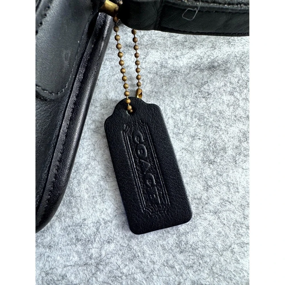 Vintage Coach 9973 Kit Bag Black Tanned‎ Leather Modern Camera Crossbody Purse